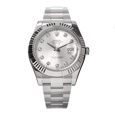 rolex datejust 18k white gold bezel watch|oyster perpetual Datejust 41 price.